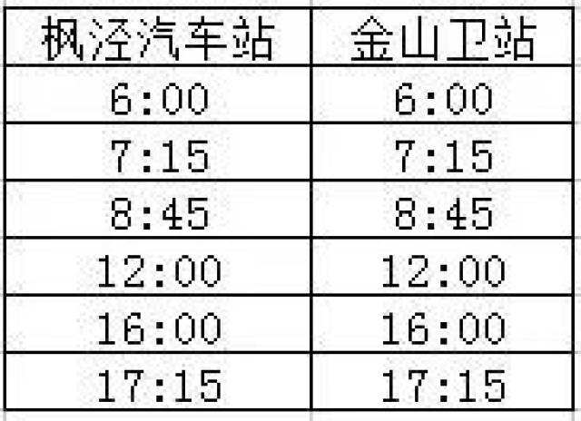 枫戚专线最新时刻表及相关出行信息详解